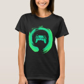 Zen Gamer Video Game Monk High Level Player E Spio T-Shirt (Vorderseite)