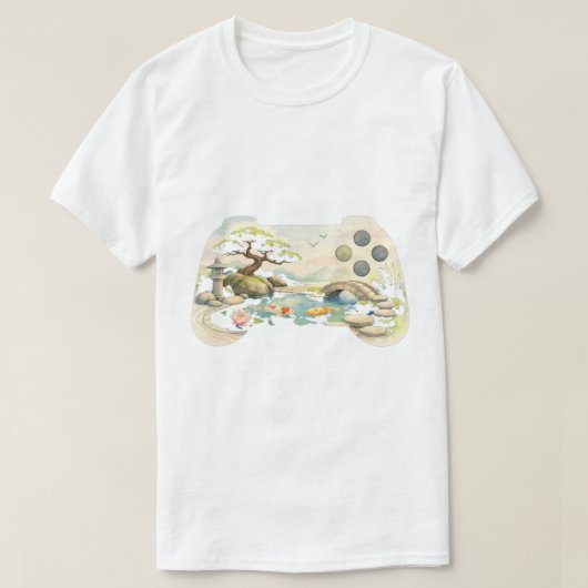 Zen Gaming Controller | Friedlicher japanischer Ga T-Shirt (Design vorne)