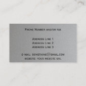 Zen Garden Buddha Visitenkarte (Rückseite)