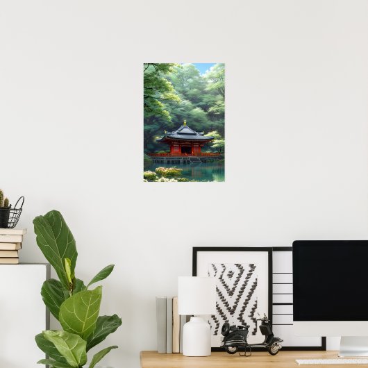 Zen Garden by Calm Pond Poster (Heimbüro)
