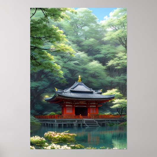 Zen Garden by Calm Pond Poster (Vorne)