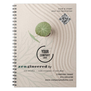 Zen Garden Custom Tech Corporate Client Marketing Notizblock