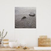 Zen Garden Detail. Poster (Küche)