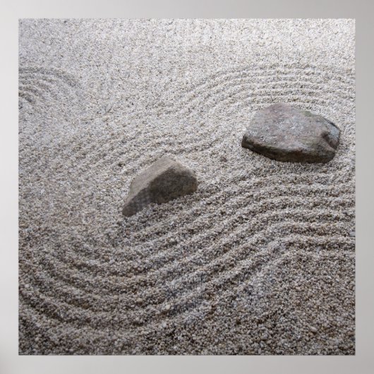Zen Garden Detail. Poster (Vorne)