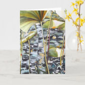 Zen Garden Greeting Card Karte (Gelbe Blume)