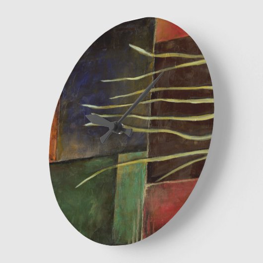 Zen Garden I Große Wanduhr (Winkel)