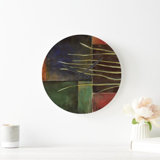 Zen Garden I Große Wanduhr (Zuhause)