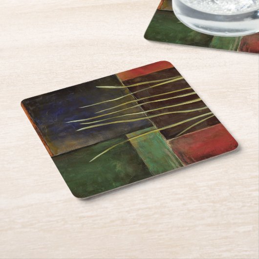 Zen Garden I Rechteckiger Pappuntersetzer (angewinkelt)