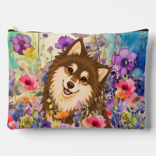 ZEN GARDEN Lapphund Braun - Große Accessoire-Tasch Zubehörtasche
