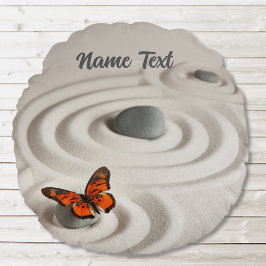 Zen Garden Meditation Rundwurfpilz Rundes Kissen