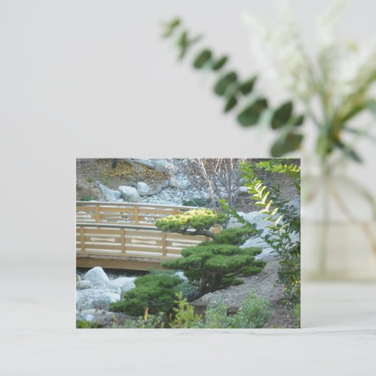 Zen Garden Postkarte (Stehend Vorderseite)