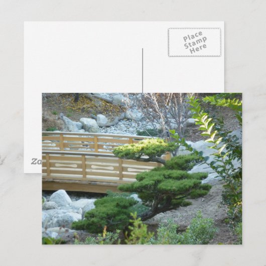 Zen Garden Postkarte (Vorne/Hinten)