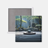 Zen Garden Ruhige Friedliche Natur Magnet (Vorderseite/Rückseite)