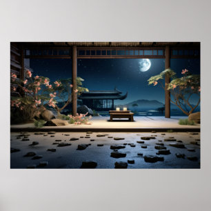 Zen Garden Ruhige Friedliche Natur Poster