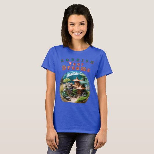 Zen Garden Sphere mit Zwerg - Euer Traum nähren T-Shirt (Vorne ganz)