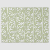 Zen Garden Stems Bright Minimal Botanical Seidenpapier (Vorderseite)