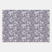 Zen Garden Stems Deep Minimale Botanische Silhouet Geschenkpapier Set (Vorderseite 3)