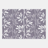 Zen Garden Stems Deep Minimale Botanische Silhouet Geschenkpapier Set (Vorderseite)