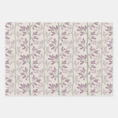Zen Garden Stems Mauve and Green Botanical Geschenkpapier Set (Vorderseite 2)