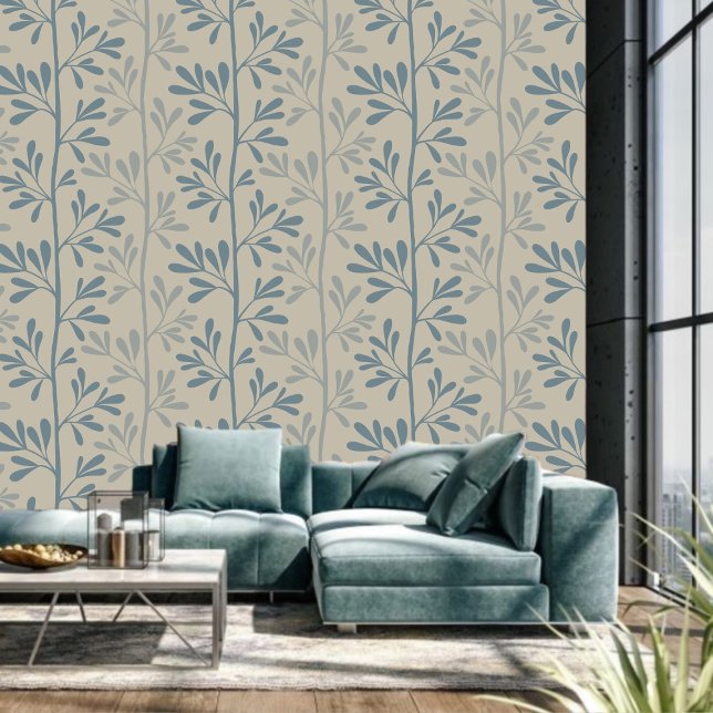 Zen Garden Stems XL 7b minimal botanisch Tapete (Von Creator hochgeladen)