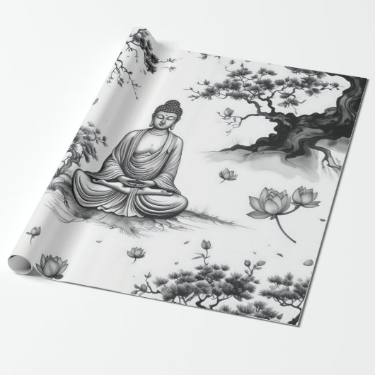 Zen Garden Wrapping Paper Geschenkpapier (Ungerollt)