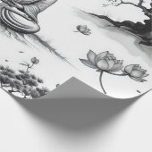 Zen Garden Wrapping Paper Geschenkpapier (Ecke)
