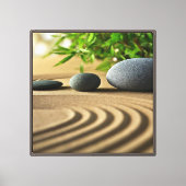 Zen-Garten-Kunst Leinwanddruck (Vorderseite)