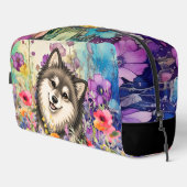 ZEN GARTEN Lapphund Sable - Kulturbeutel Waschbeutel (Rechte Ecke)