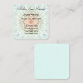 Zen-Garten-Massage-Mandala-Entwurf Quadratische Visitenkarte (Vorne/Hinten)