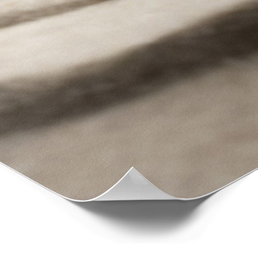 Zen-Garten mit Kieselsteinen auf ragendem Sand Poster (Ecke)