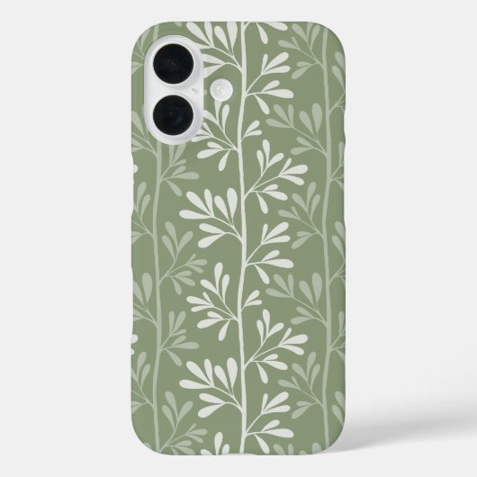 Zen-Garten-Stiele Minimal Botanisch Grün Case-Mate iPhone Hülle (Rückseite)