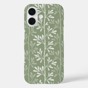Zen-Garten-Stiele Minimales Botanisches Salbeigrün iPhone 16 Hülle