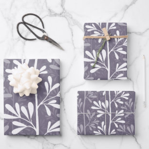 Zen-Garten Stiele Tief Minimalistische Botanische  Geschenkpapier Set