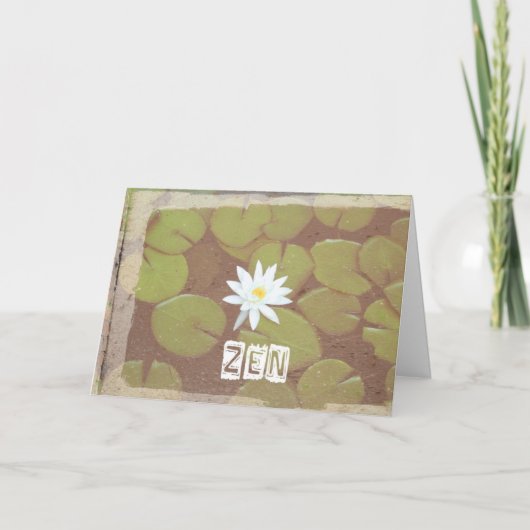 Zen-Geburtstags-Karte Karte (Vorderseite)