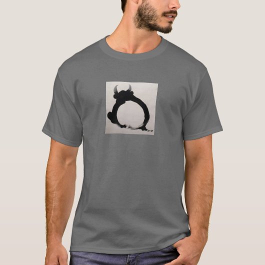 Zen-Gemälde Bull T-Shirt (Vorderseite)