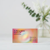 Zen genehmigter Massage-Therapeut Visitenkarte (Stehend Vorderseite)