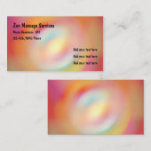 Zen genehmigter Massage-Therapeut Visitenkarte (Vorne/Hinten)