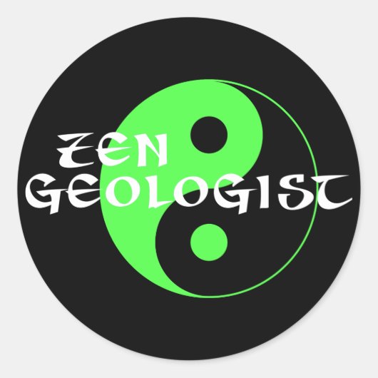 Zen Geologist Sticker (Vorderseite)
