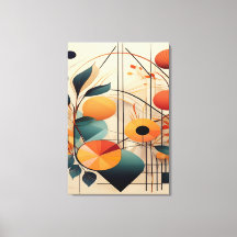 Zen-Geometrie: Abstrakte Botanische Fusionskunst