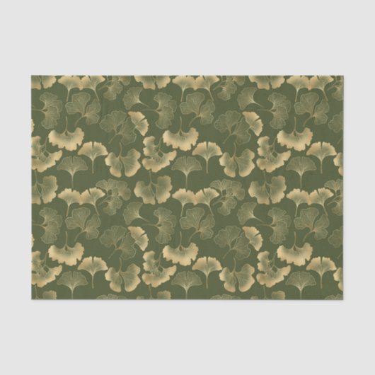Zen Ginkgo-Blattmuster Seidenpapier (Vorderseite)