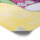 Zen Giraffe Animal Poster (Ecke)