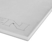 Zen-Glasschneidplatte Schneidebrett (Ecke)