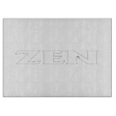 Zen-Glasschneidplatte Schneidebrett (Vorderseite)