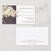 Zen-Gold-Branchensalon und Wellness-Center-Termini Terminkarte (Vorne/Hinten)