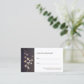 Zen-Gold-Branchensalon und Wellness-Center-Termini Terminkarte (Stehend Vorderseite)