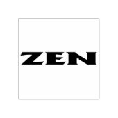 Zen große Briefmarke Gummistempel (Prägung)