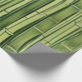 Zen-grüne Bambus Muster Hintergrund Natur asia ja Geschenkpapier (Ecke)