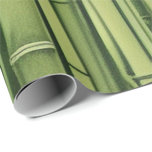 Zen-grüne Bambus Muster Hintergrund Natur asia ja Geschenkpapier (Rolleneckpunkt)