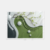 Zen Grüner Zweig und Kugeln Decke (Vorderseite (Horizontal))