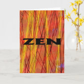 Zen-Grußkarte Karte (Gelbe Blume)